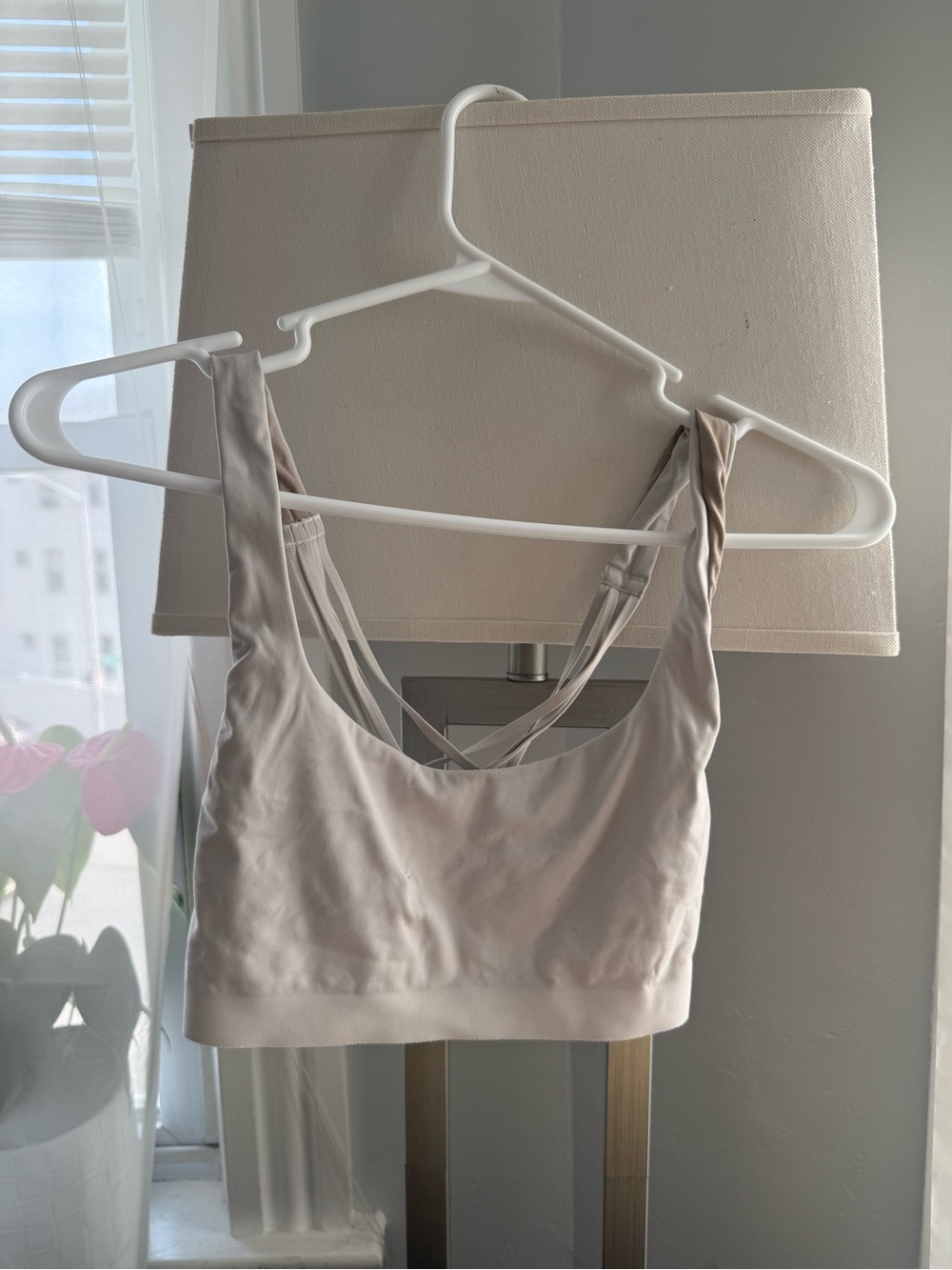 lululemon athletica Light Beige Seamless Strappy Sports Bra